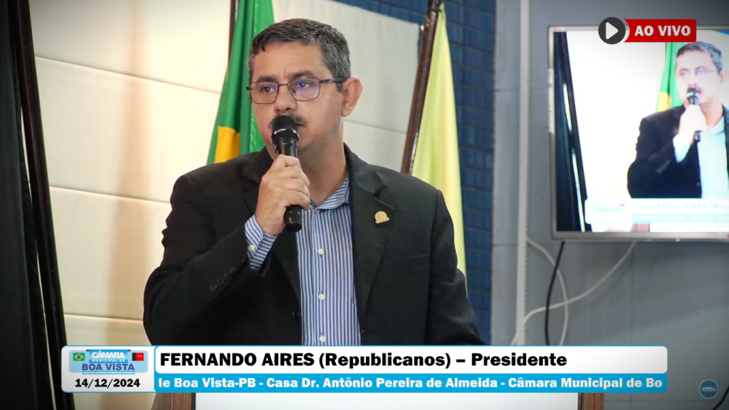 Com despedida de Fernando Aires, Câmara de Boa Vista encerra ano legislativo